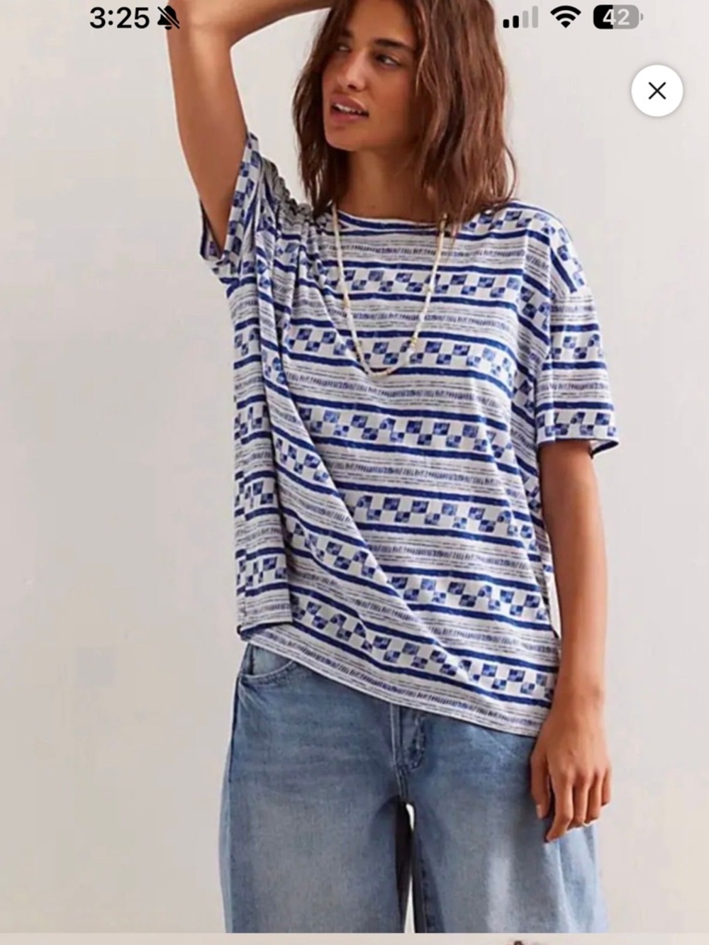 We The Free Nina Printed Tee -#013S